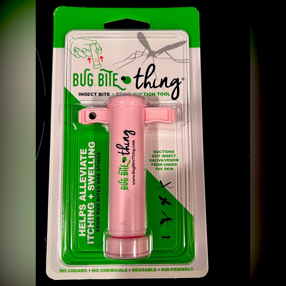 Pink Bug Bite Thing - Ant, Bee, Flea, Mosquito, Tick, Wasp Venom Suction Tool